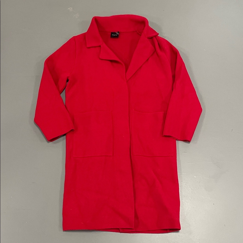 Anthropologie Bold Red Trench Coat
